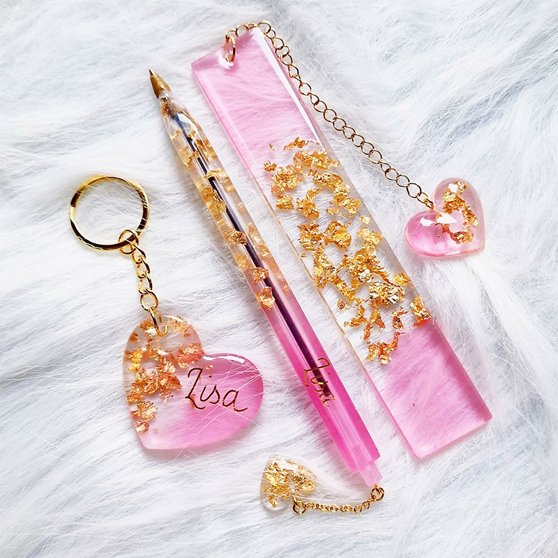 Resin Art Stone - Transparent Pen and Bookmark Silicone Mold