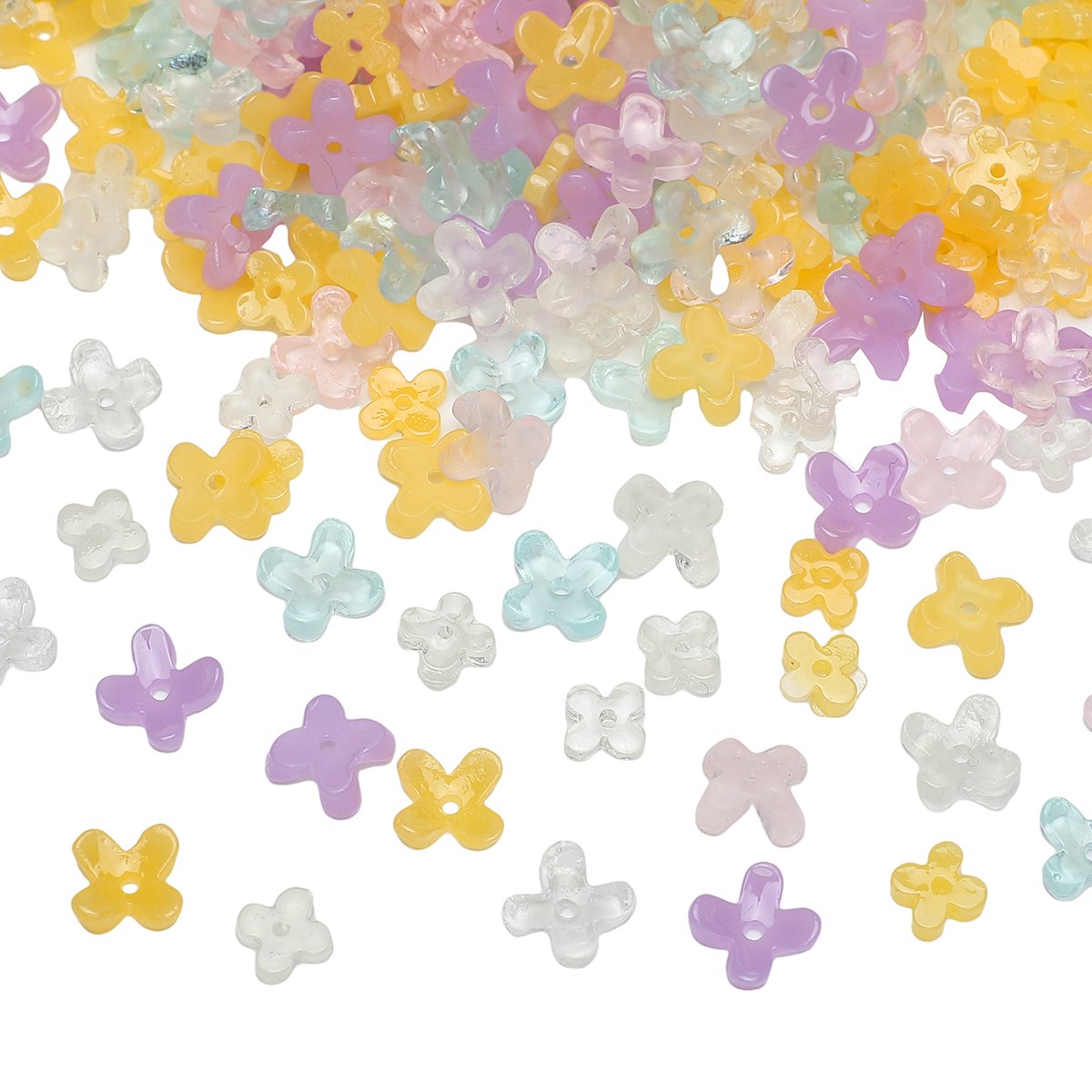 Resin Art Accessories - 20pcs 5 7mm Resin 4 Petals