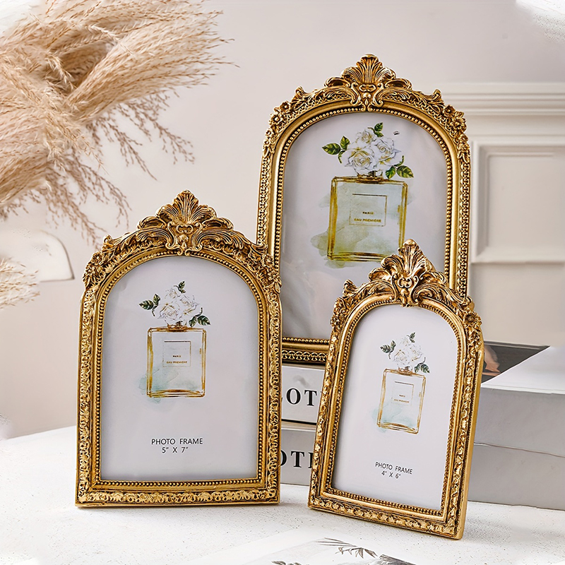Resin Art Photo Frame - 6/7/8 Inch Photo Frame Vintage Wedding