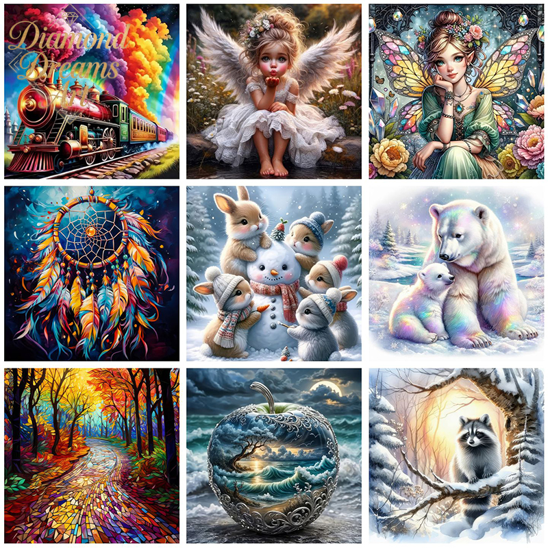 Resin Art Accessories - Frameless,New Mosaic 5D Diy Diamond Paintings