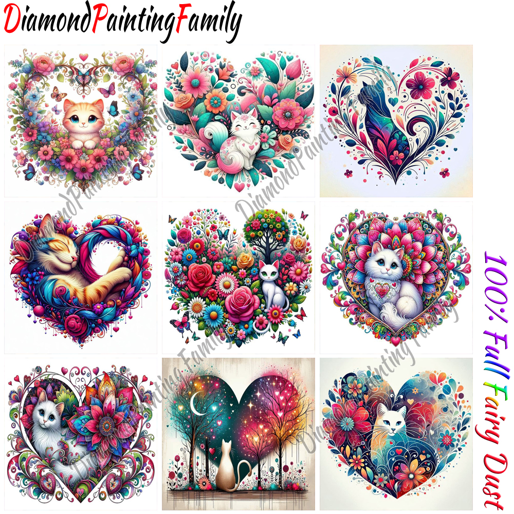 Resin Art Painting - Diamond Painting Family Full Fairy Dust