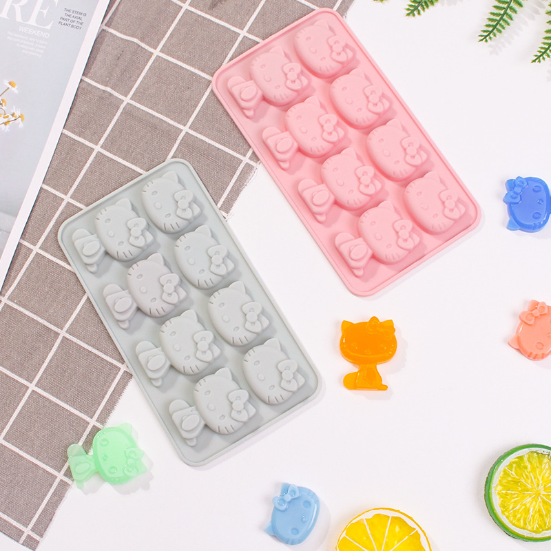 Resin Art Accessories - Cute Kitty Silicone Mold Ice Grid