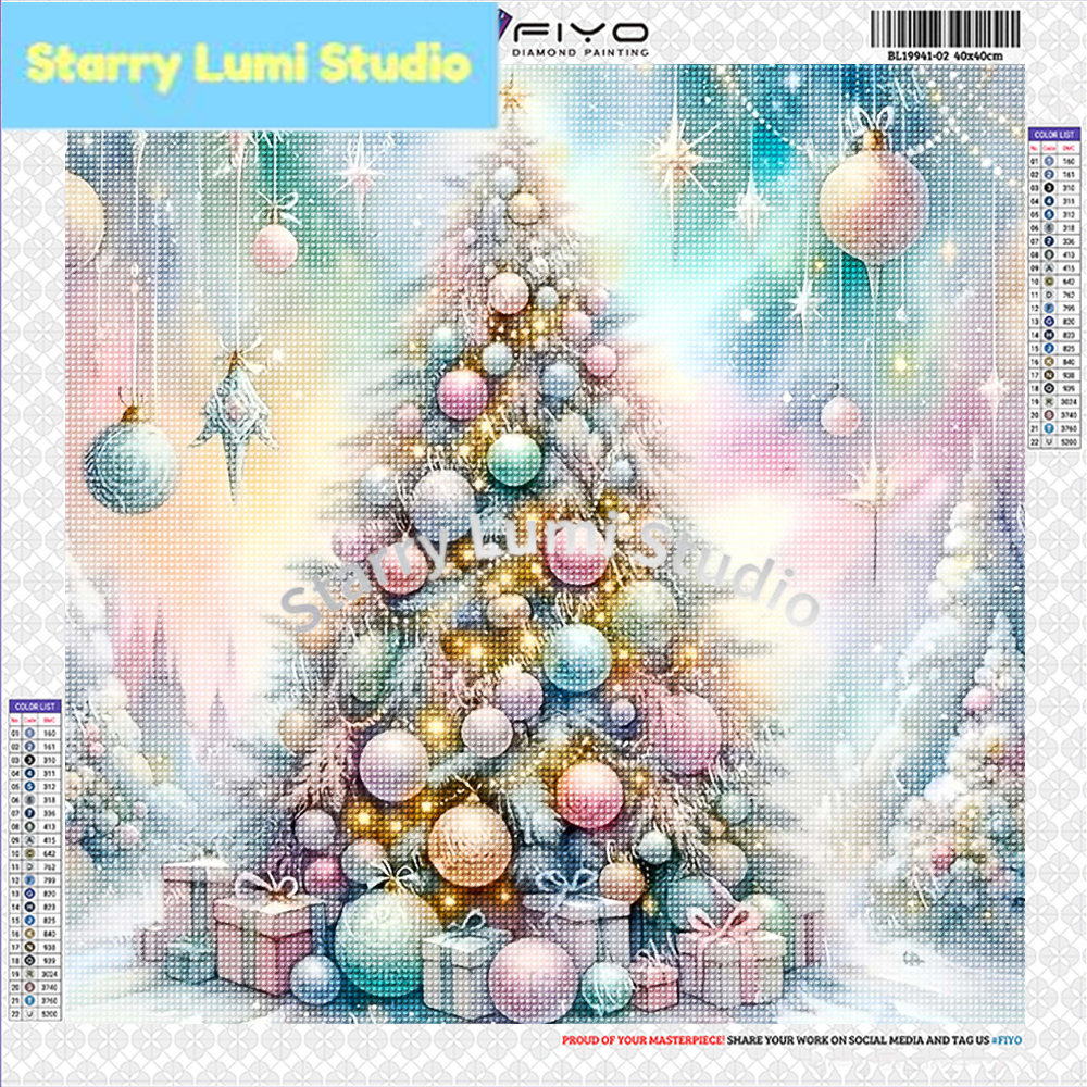 Resin Art Painting - Diamond Painting Kit Christmas Tree New