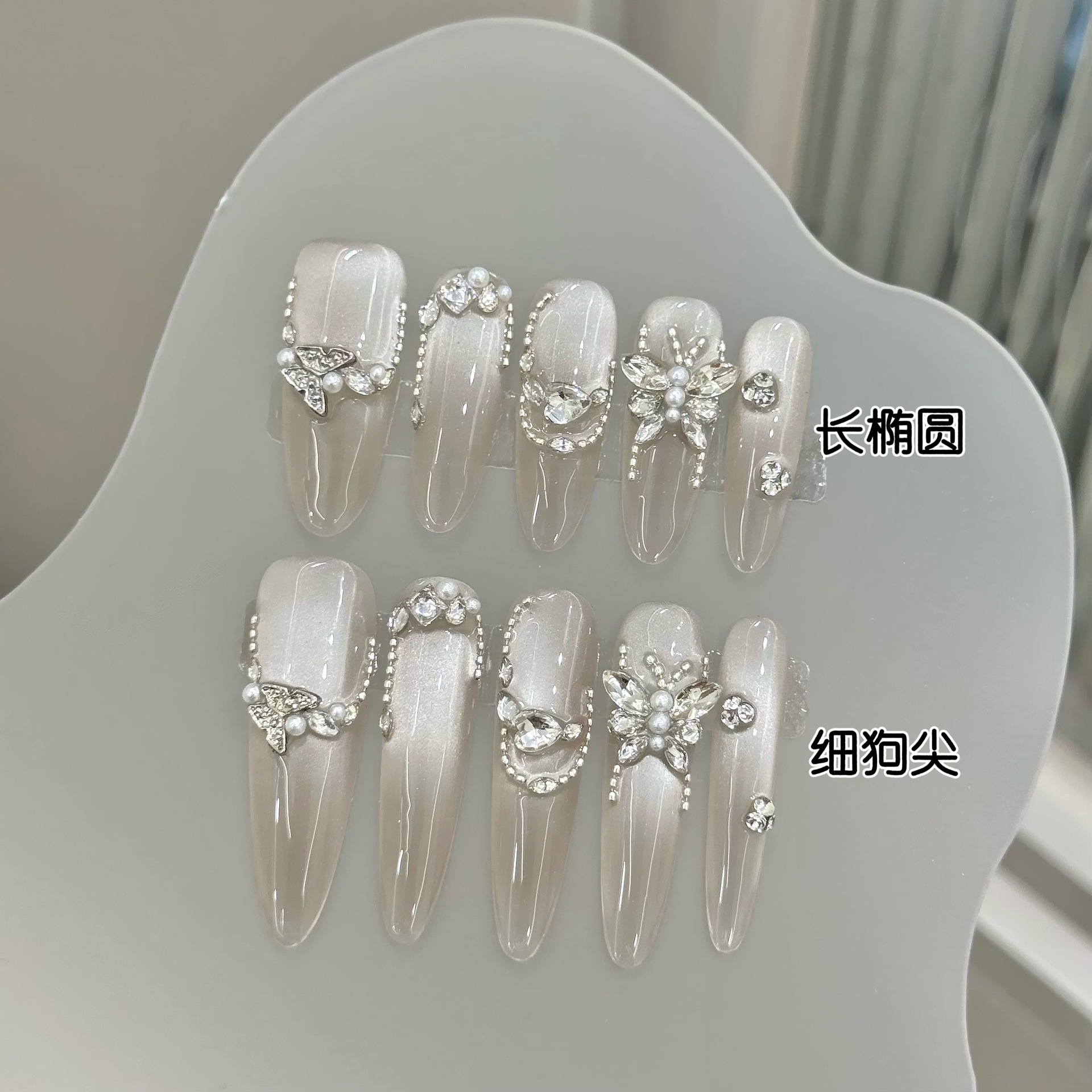 Resin Art And Decor - 10pcs Simple Transparent False Nail Tips