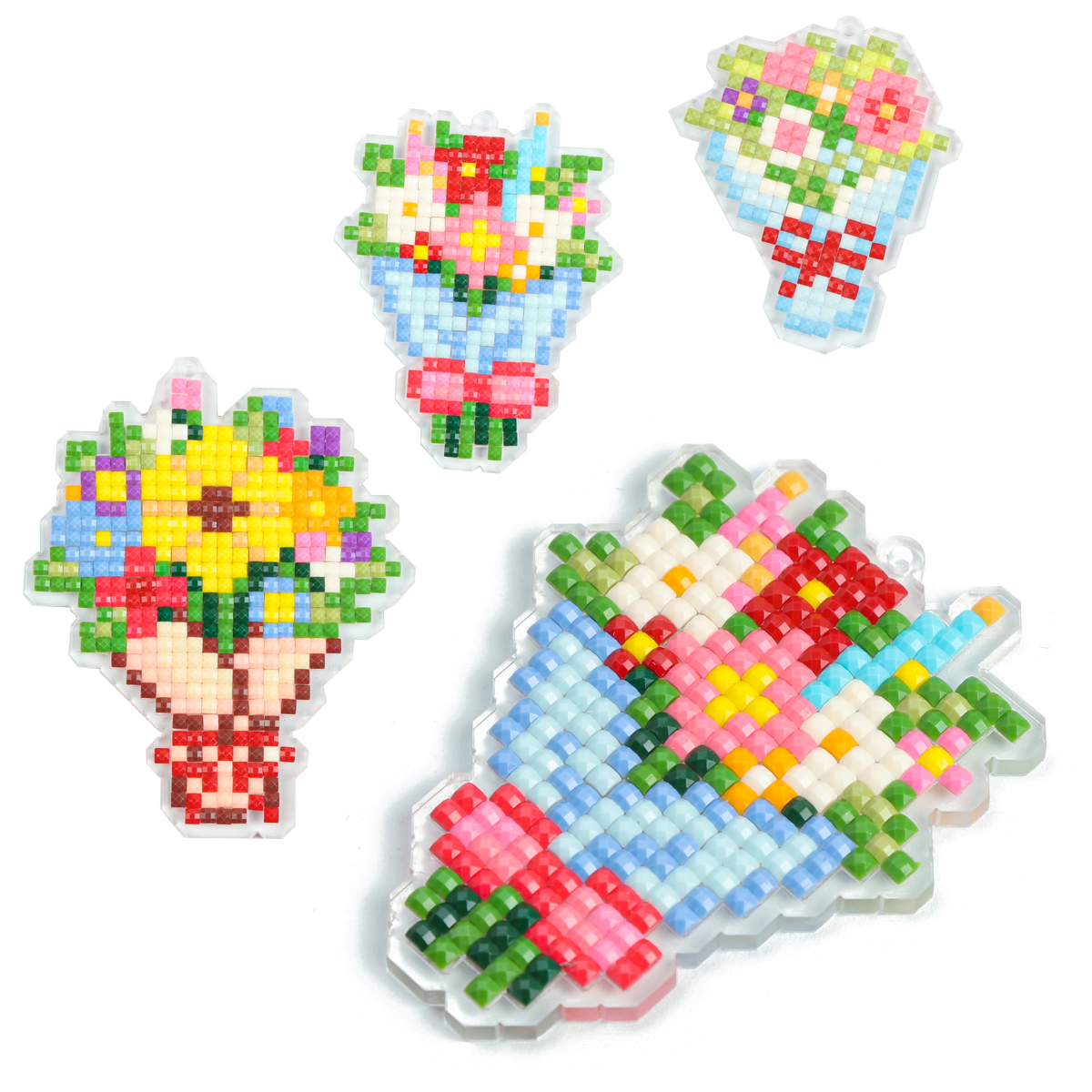 Resin Art Painting - FOREVER YOUNG 3PCS Bouquet Acrylic Diamond