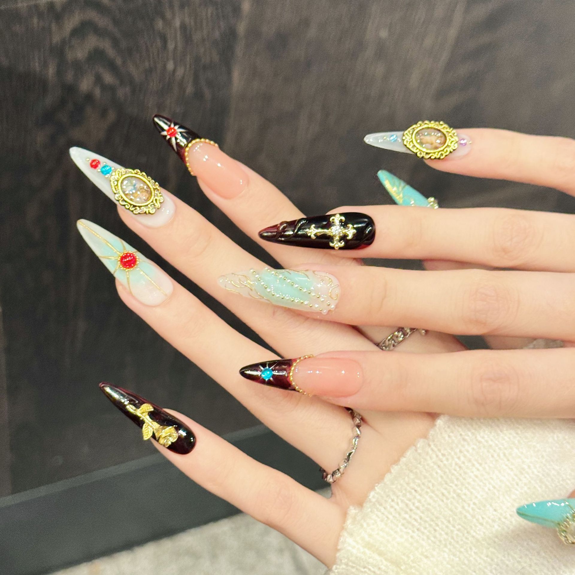 10PCS Stiletto Handmade Press  – Resin Art Stone recenzja i cena