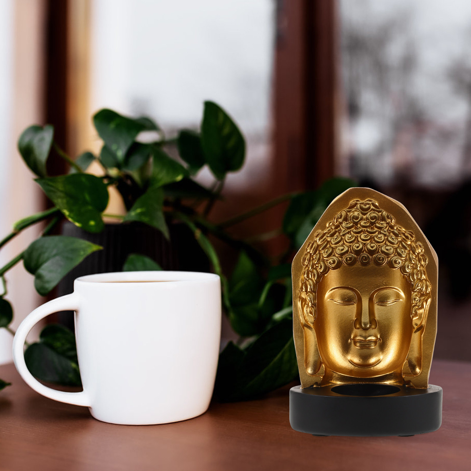 Tea Light Holder Resin Buddha  – Resin Art And Decor recenzja i cena