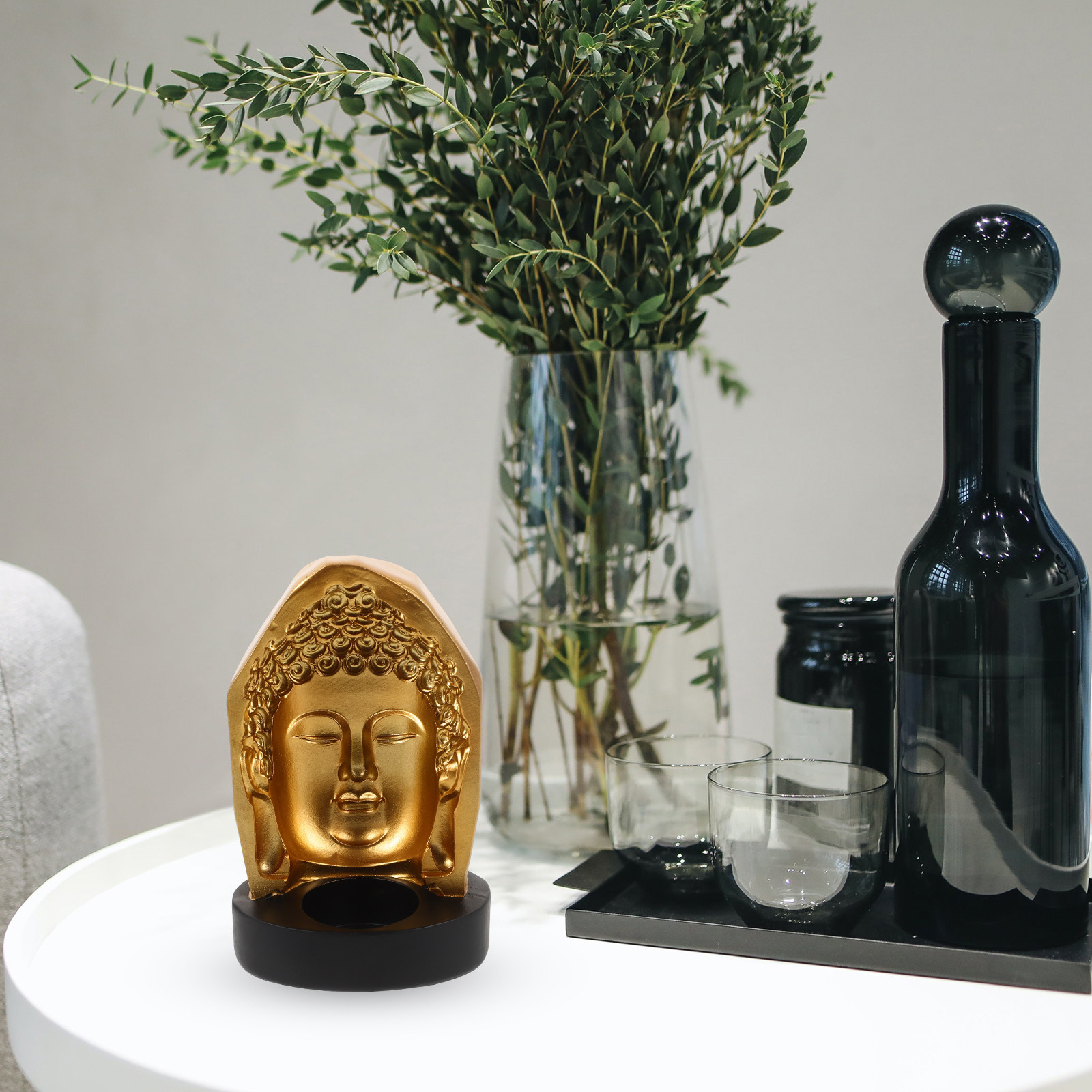 Tea Light Holder Resin Buddha  – Resin Art And Decor recenzja i cena