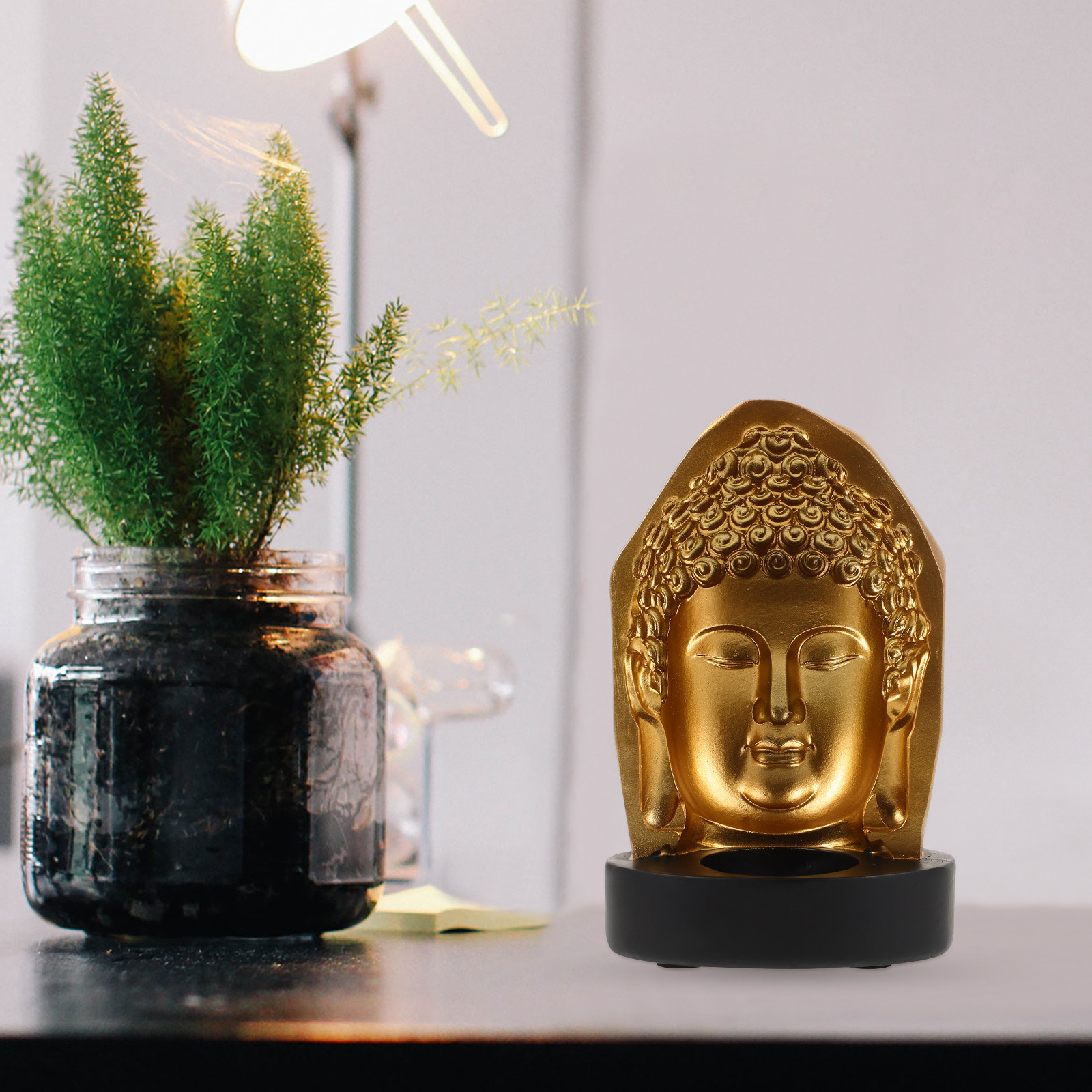 Tea Light Holder Resin Buddha  – Resin Art And Decor recenzja i cena