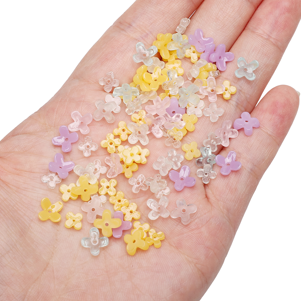 20pcs 5 7mm Resin 4 Petals Flo – Resin Art Accessories recenzja i cena