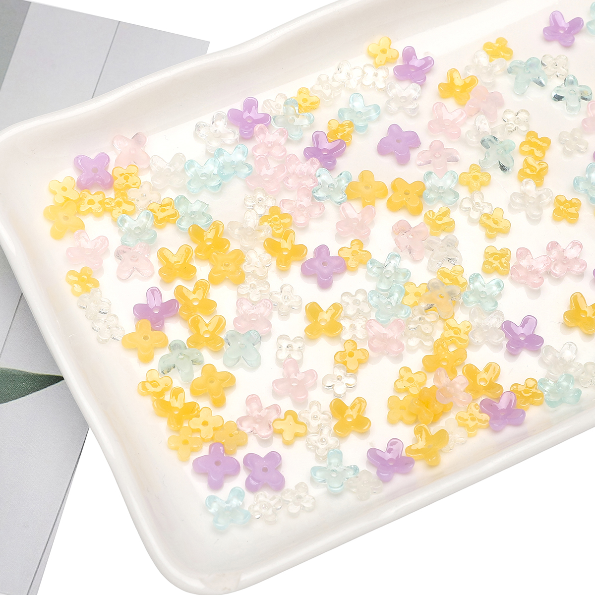 20pcs 5 7mm Resin 4 Petals Flo – Resin Art Accessories recenzja i cena