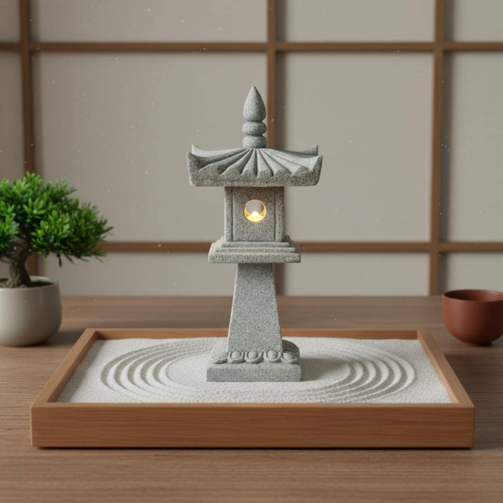 Miniature Stone Lantern Antiqu – Resin Art Stone recenzja i cena