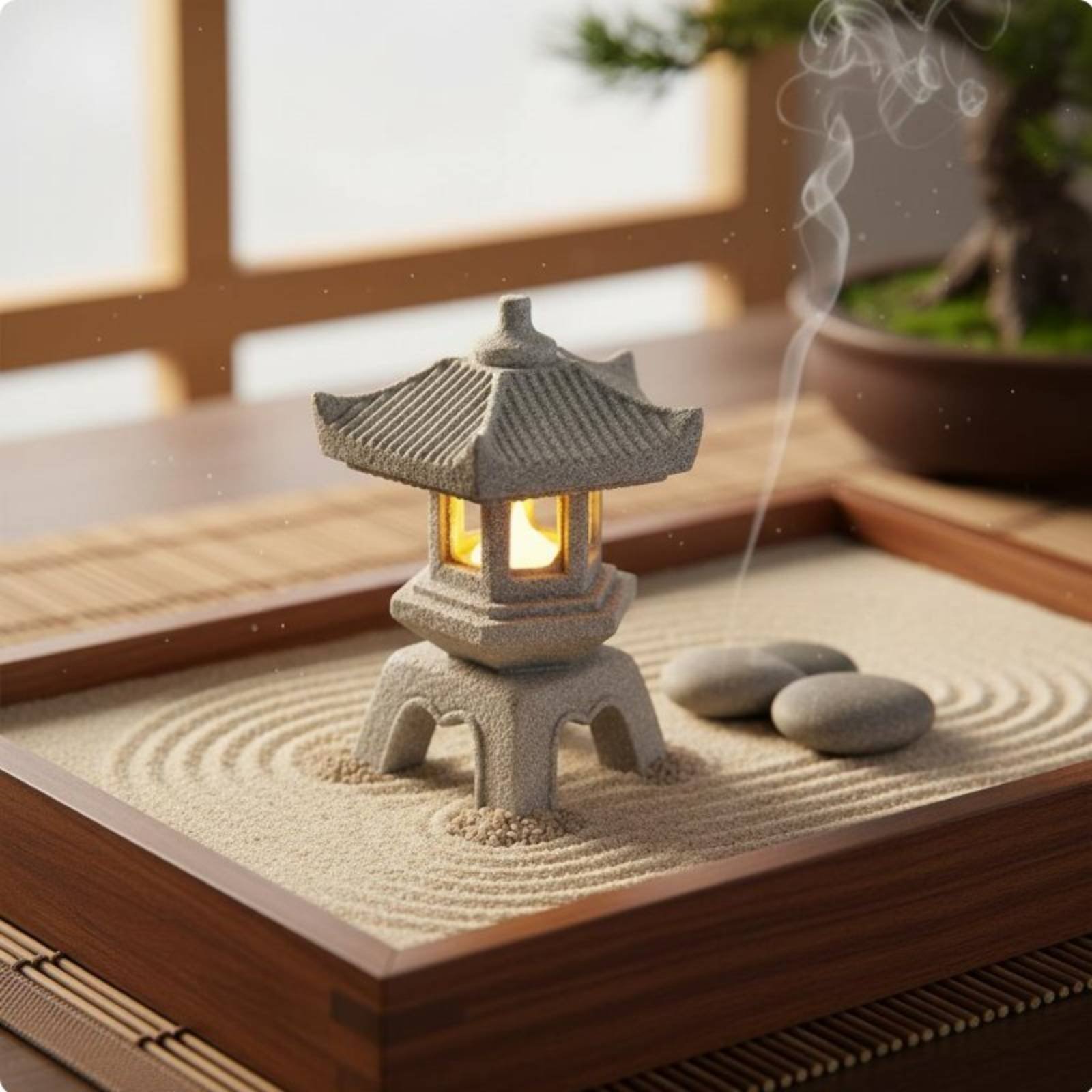 Miniature Stone Lantern Antiqu – Resin Art Stone recenzja i cena