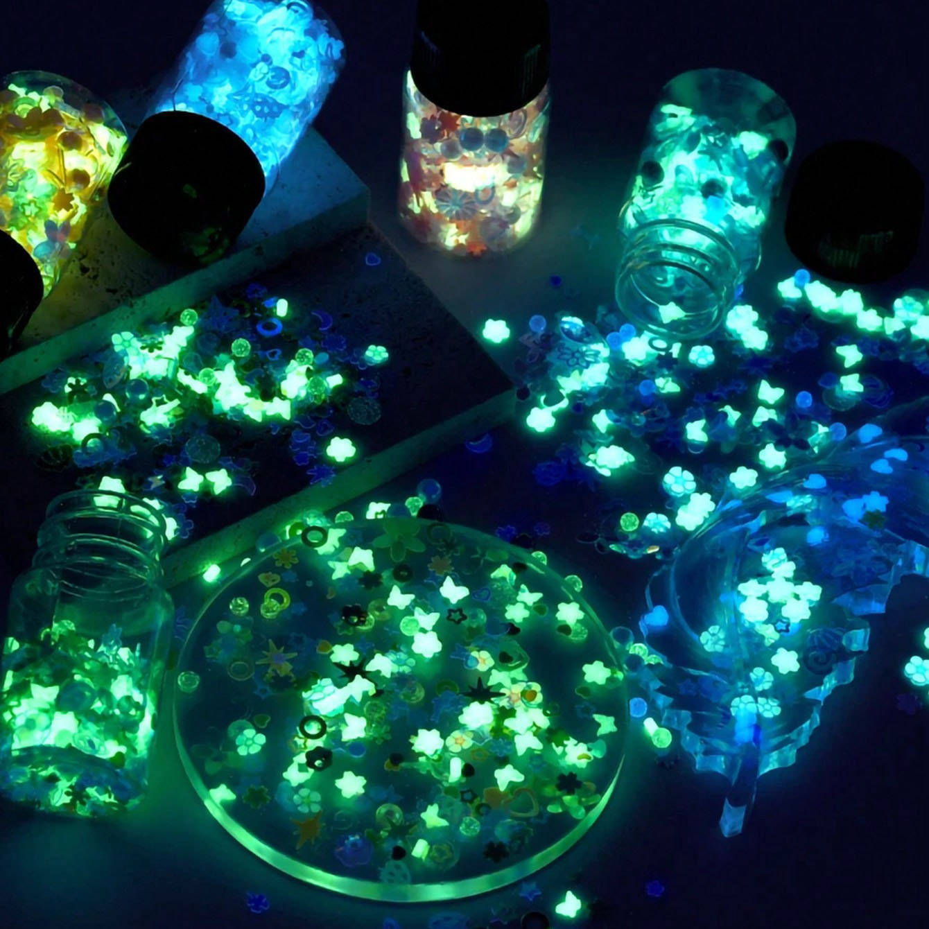 1Pcs Mixed Luminous Soft Clay  – Resin Art Heart recenzja i cena