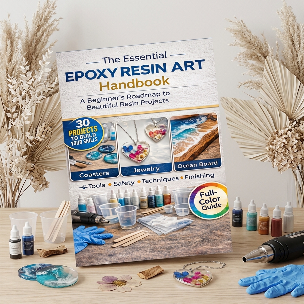 Epoxy Resin Art Handbook Begin – Resin Art Guide Book recenzja i cena