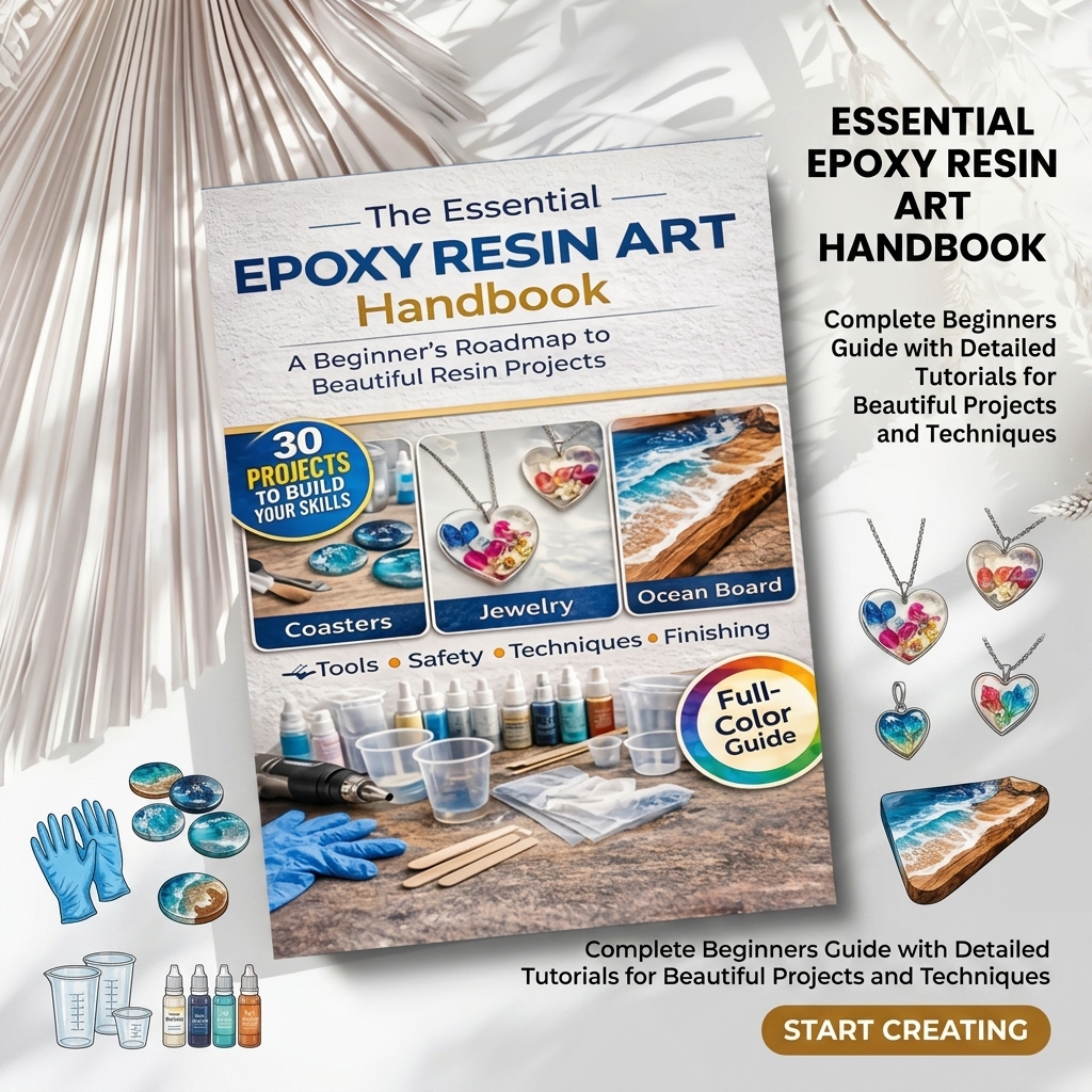 Epoxy Resin Art Handbook Begin – Resin Art Guide Book recenzja i cena