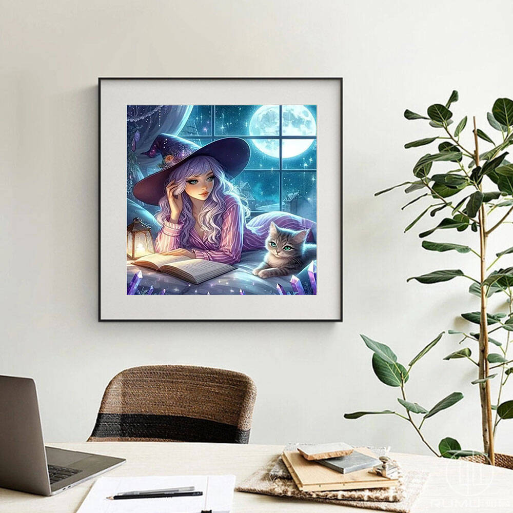 Huacan 5D Girl Cat Diamond Pai – Resin Art Guide Book recenzja i cena