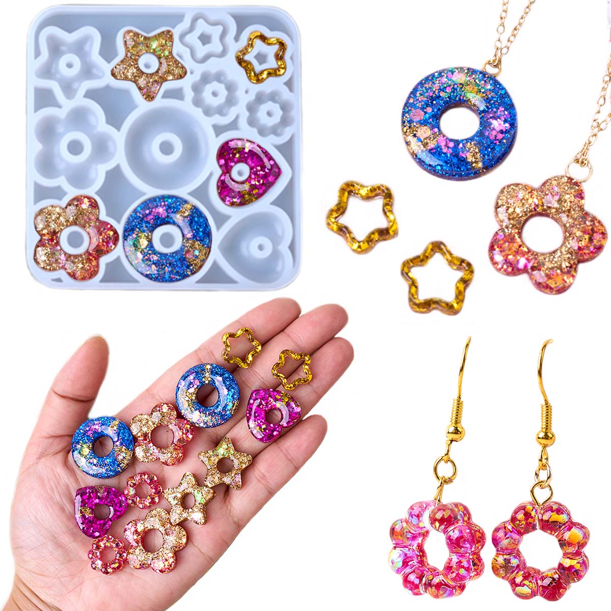 Multifuntional Jewelry Silicon – Resin Art Heart recenzja i cena