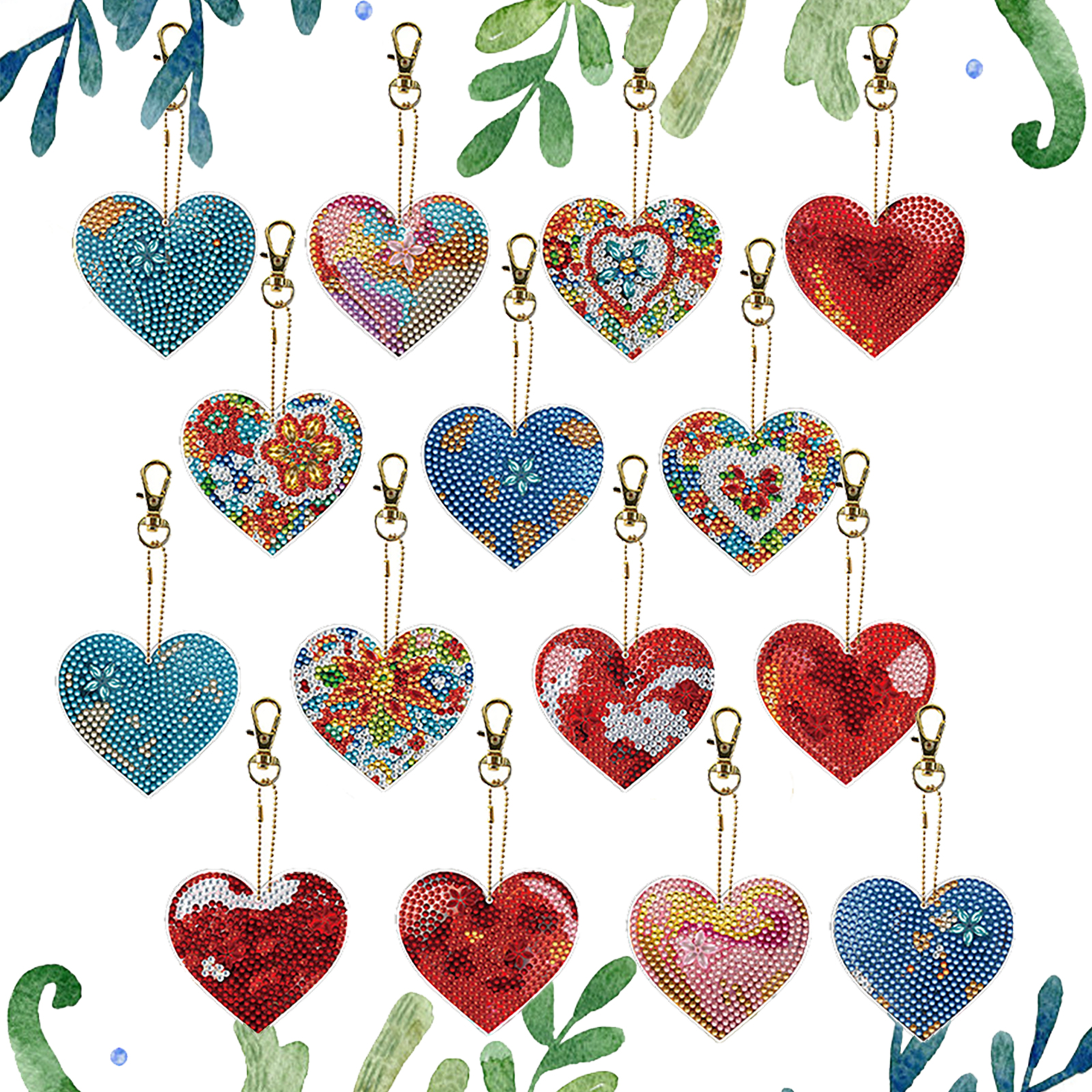15Pcs Heart DiY Double-Sided D – Resin Art Heart recenzja i cena