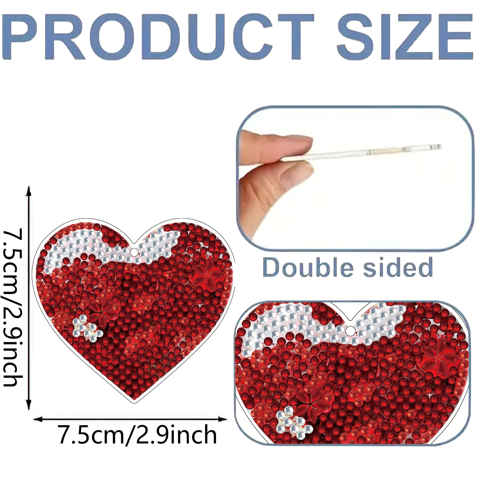 15Pcs Heart DiY Double-Sided D – Resin Art Heart recenzja i cena