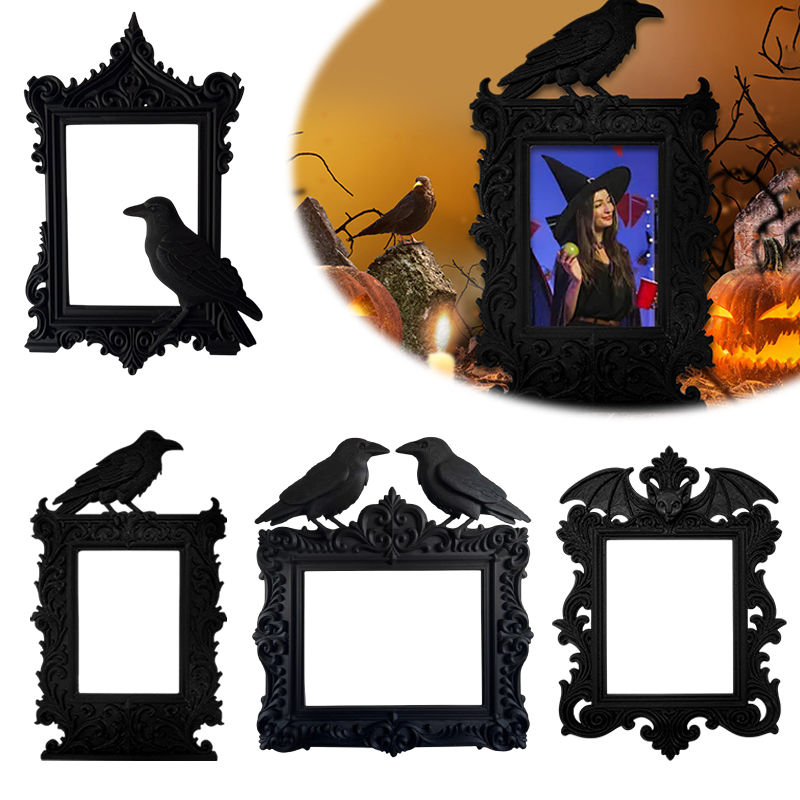 Decorations HaLLoween Crow Bat – Resin Art Photo Frame recenzja i cena