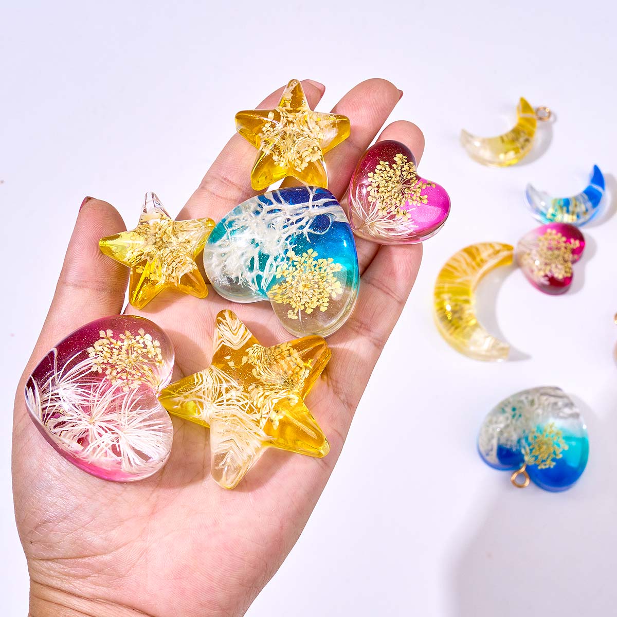 Heart Star Moon Pendant Silico – Resin Art Heart recenzja i cena