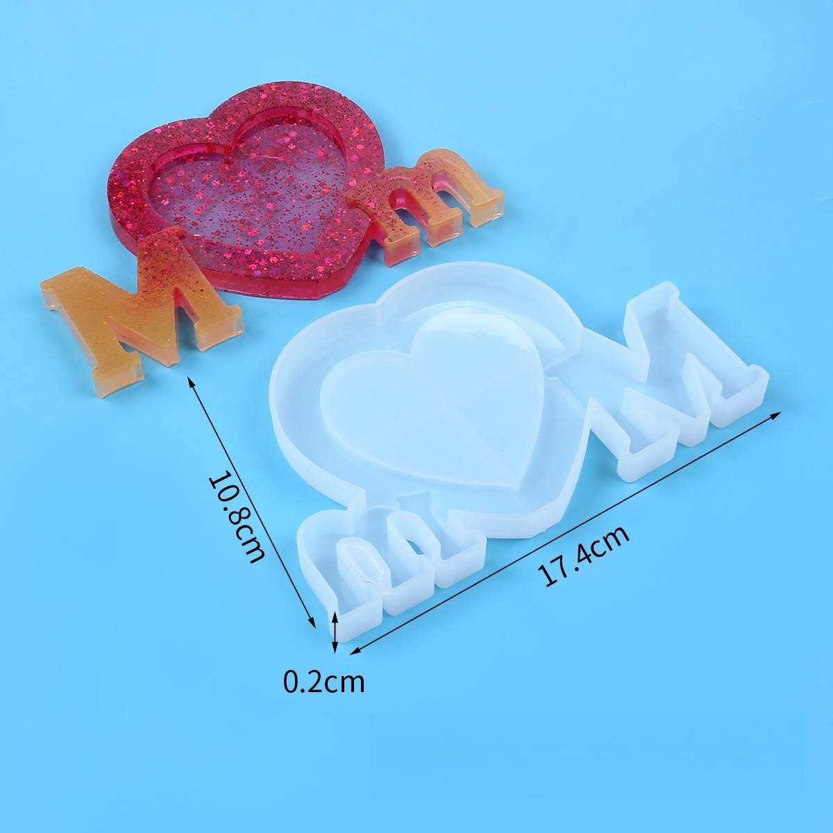 Letter Mm Epoxy Resin Silicone – Resin Art Heart recenzja i cena