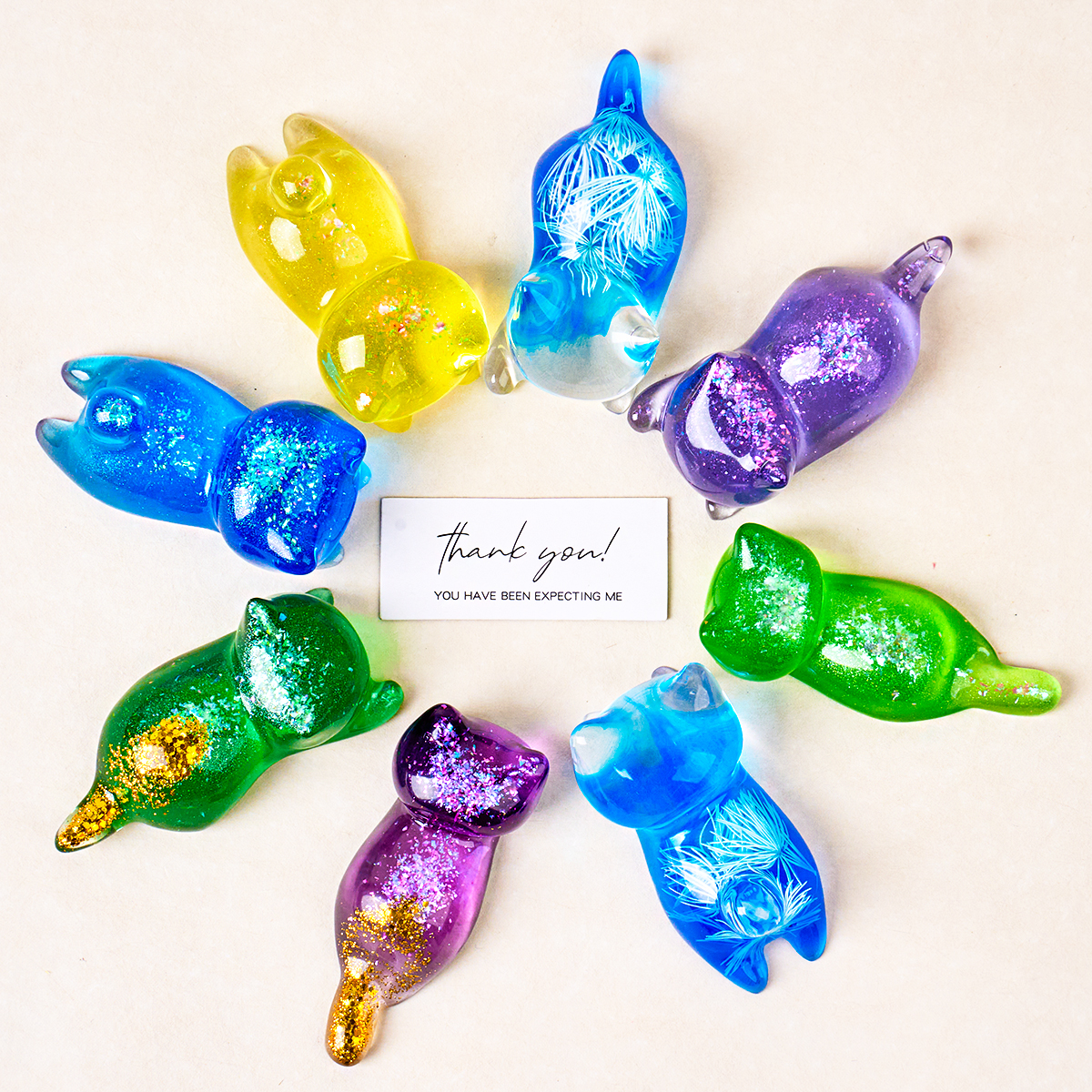 3D Cat Crystal Epoxy Resin Mol – Resin Art Stone recenzja i cena