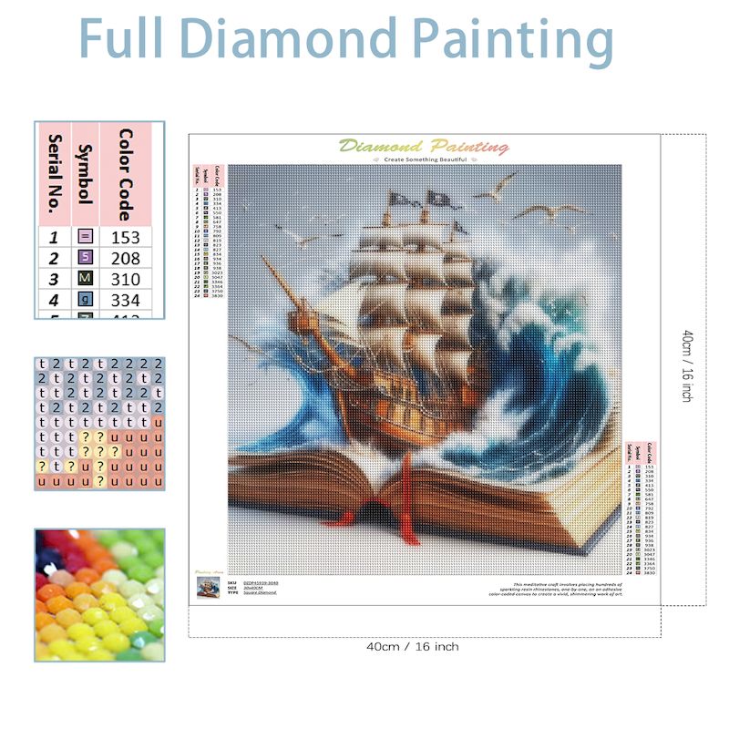 SDOYUNO Diy Diamond Mosaic Boo – Resin Art Guide Book recenzja i cena