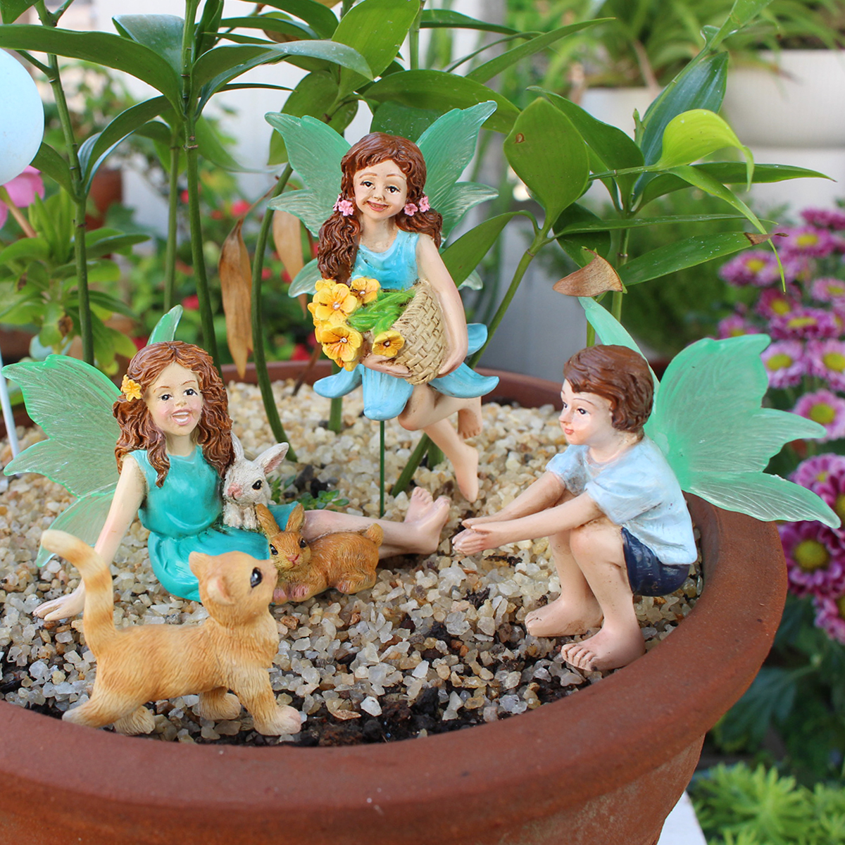 4pc Flower Fairy and Animal Pa – Resin Art And Decor recenzja i cena
