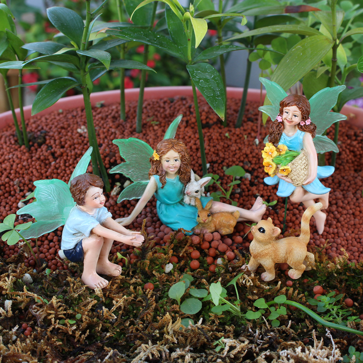 4pc Flower Fairy and Animal Pa – Resin Art And Decor recenzja i cena