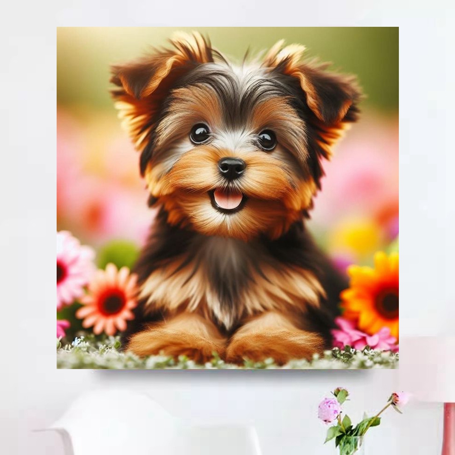 Yorkshire Terrier Dog 5D DIY D – Resin Art Painting recenzja i cena