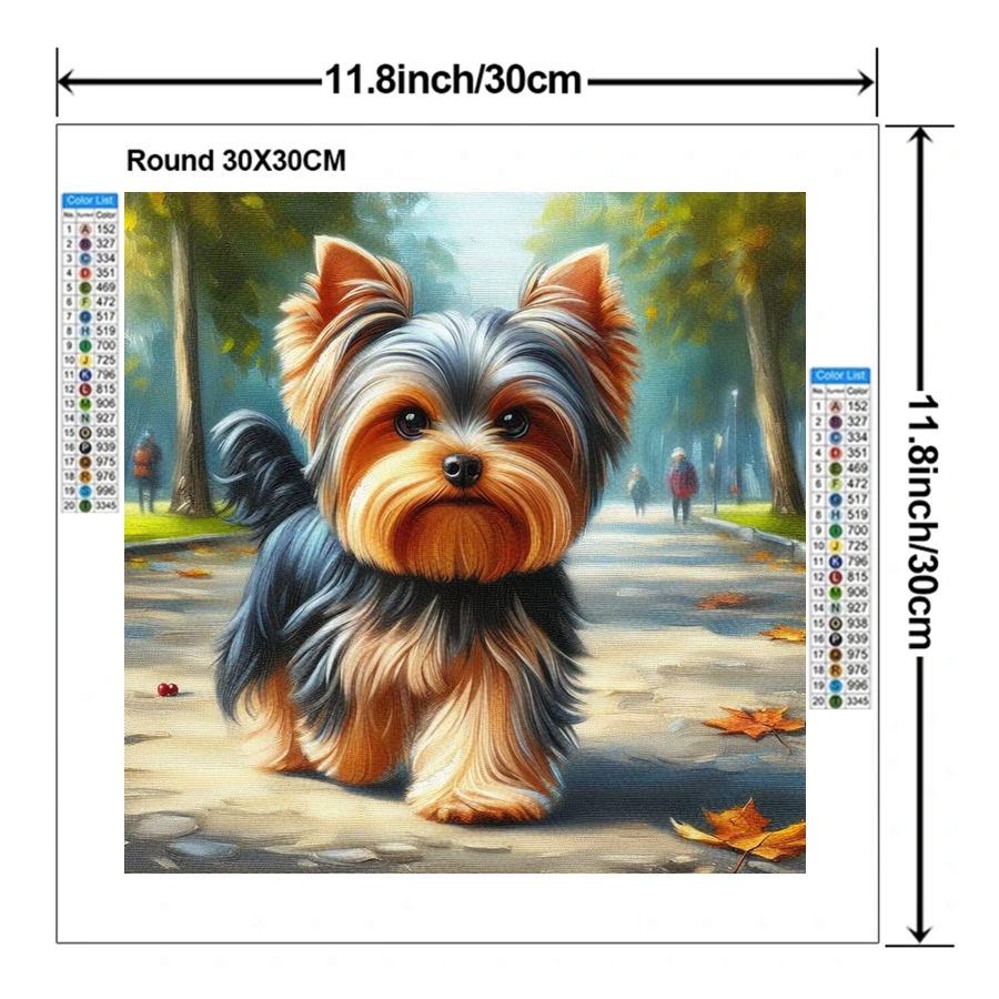 Yorkshire Terrier Dog 5D DIY D – Resin Art Painting recenzja i cena