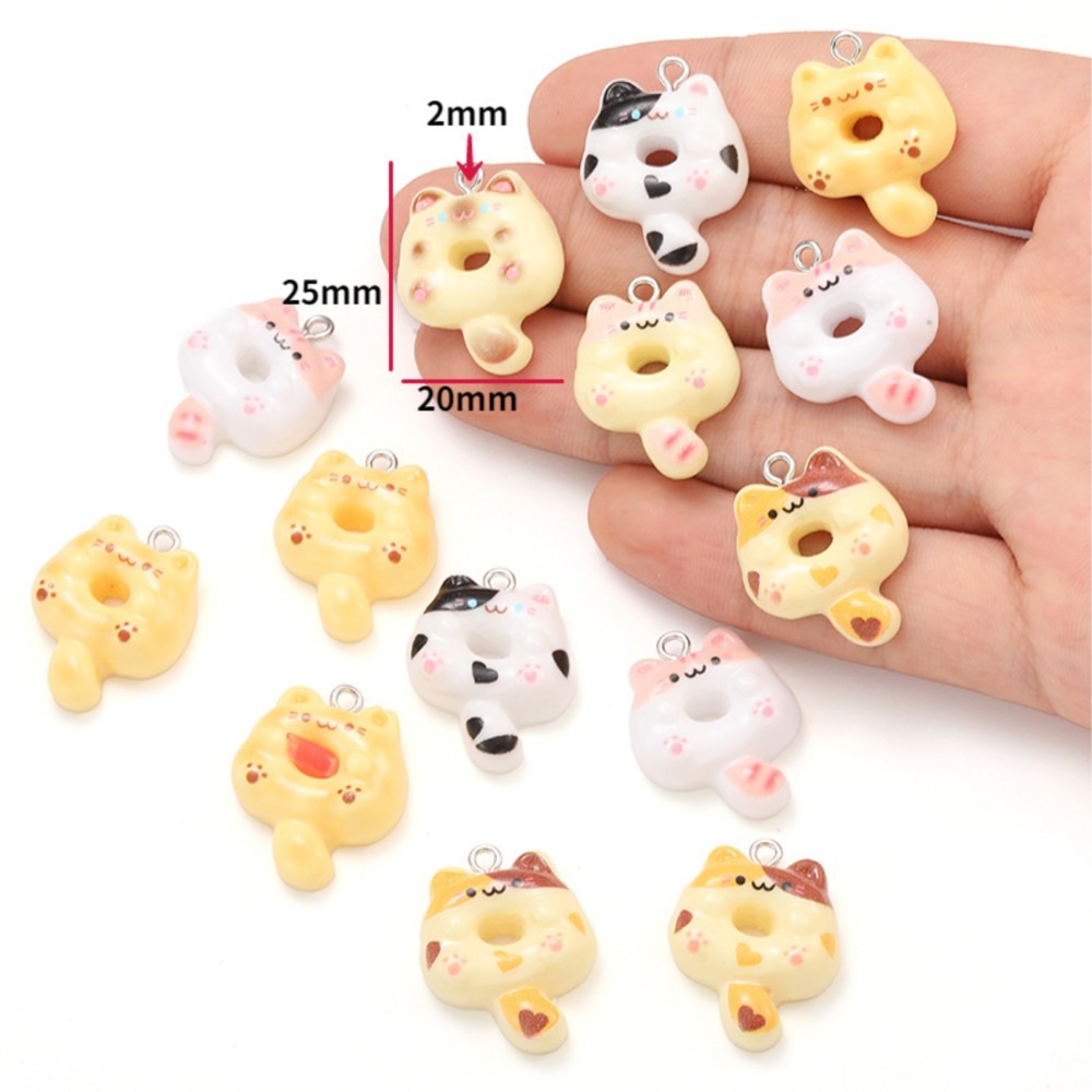 10Pcs Kawaii Cartoon Cat Resin – Resin Art Accessories recenzja i cena