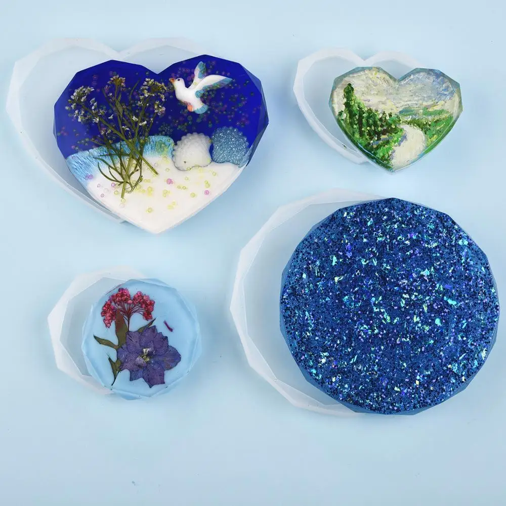 Resin Coaster Silicone Mold Ca – Resin Art Heart recenzja i cena