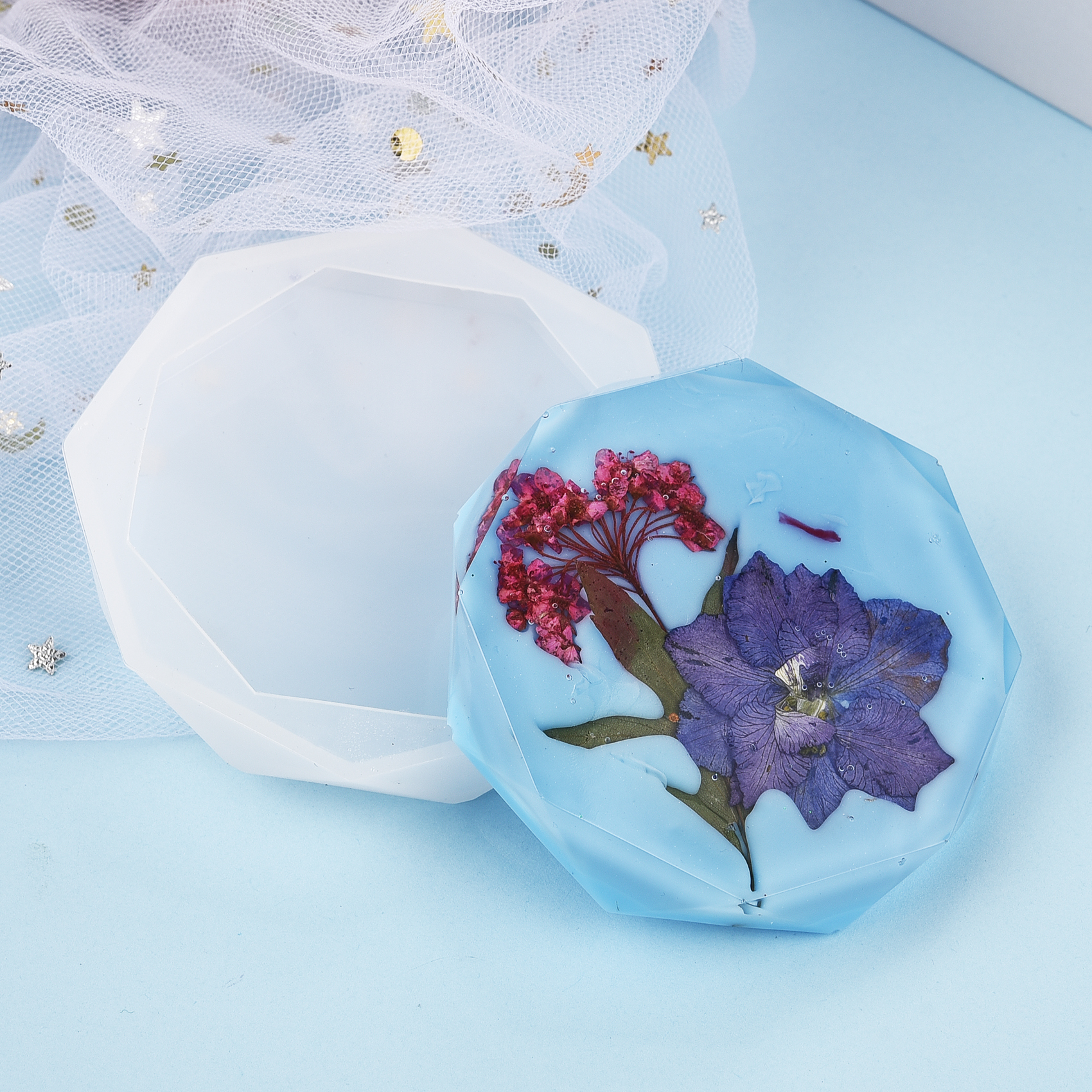 Resin Coaster Silicone Mold Ca – Resin Art Heart recenzja i cena