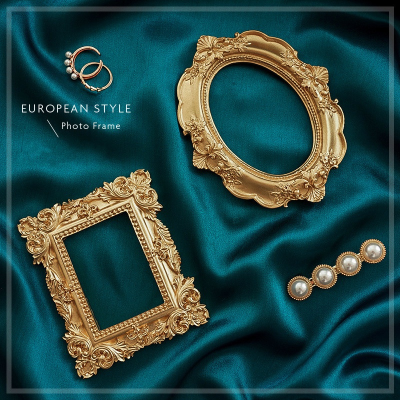 Golden Retro Photo Frame Nail  – Resin Art Photo Frame recenzja i cena