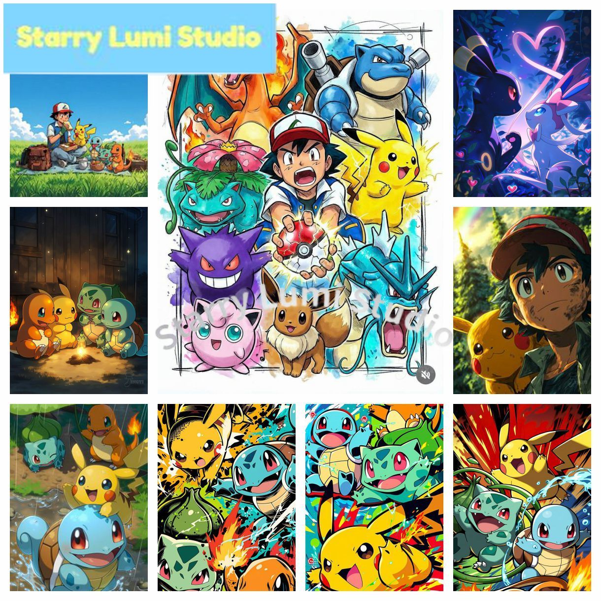 2026 New Pokémon Cute Pikachu  – Resin Art Painting recenzja i cena