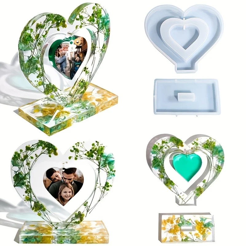 Heart Resin Molds, 2 Pieces Lo – Resin Art Photo Frame recenzja i cena