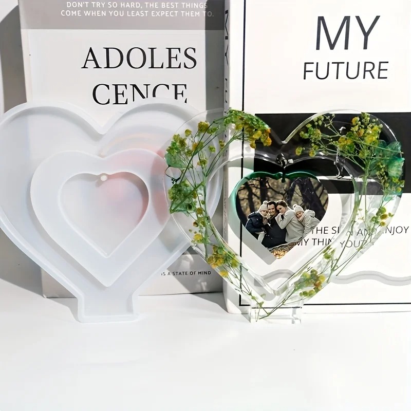 Heart Resin Molds, 2 Pieces Lo – Resin Art Photo Frame recenzja i cena