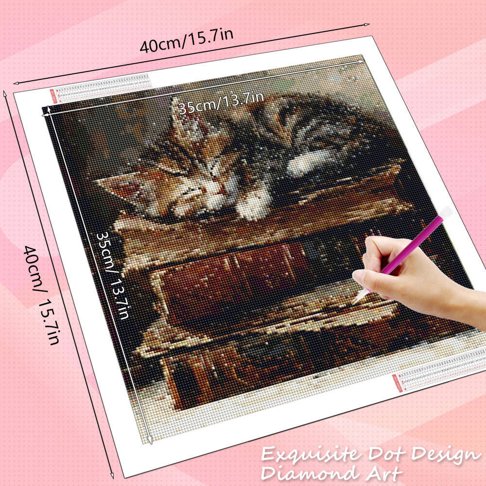 HUACAN 5D Diamond Painting Cat – Resin Art Guide Book recenzja i cena