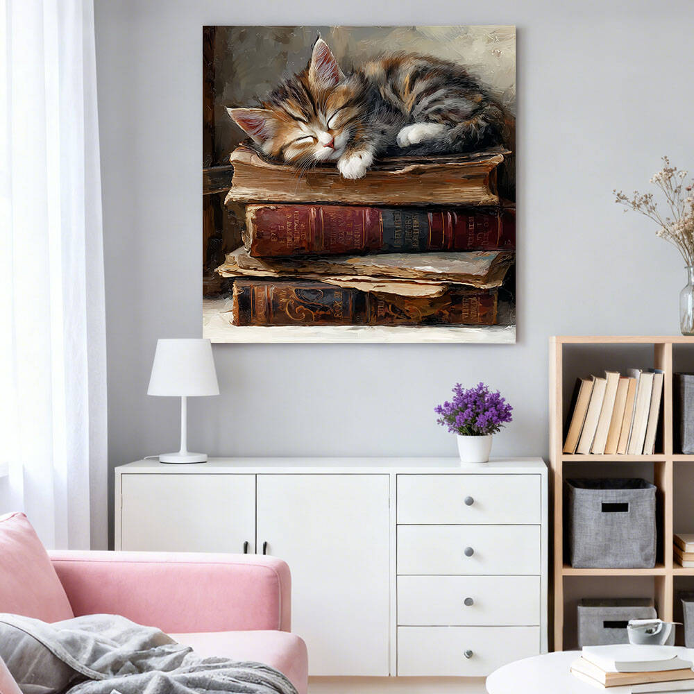 HUACAN 5D Diamond Painting Cat – Resin Art Guide Book recenzja i cena