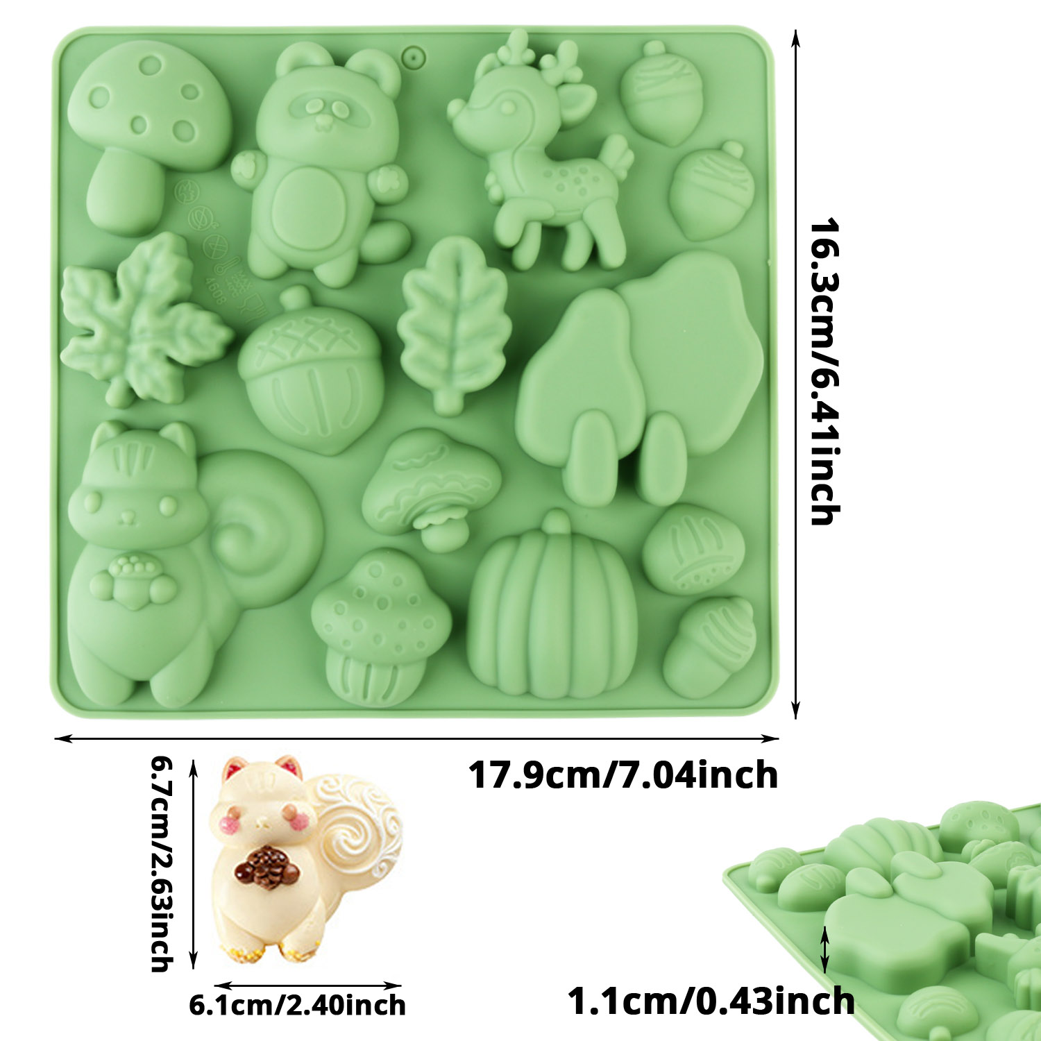 1 Silicone Cake Mold in the Sh – Resin Art Accessories recenzja i cena
