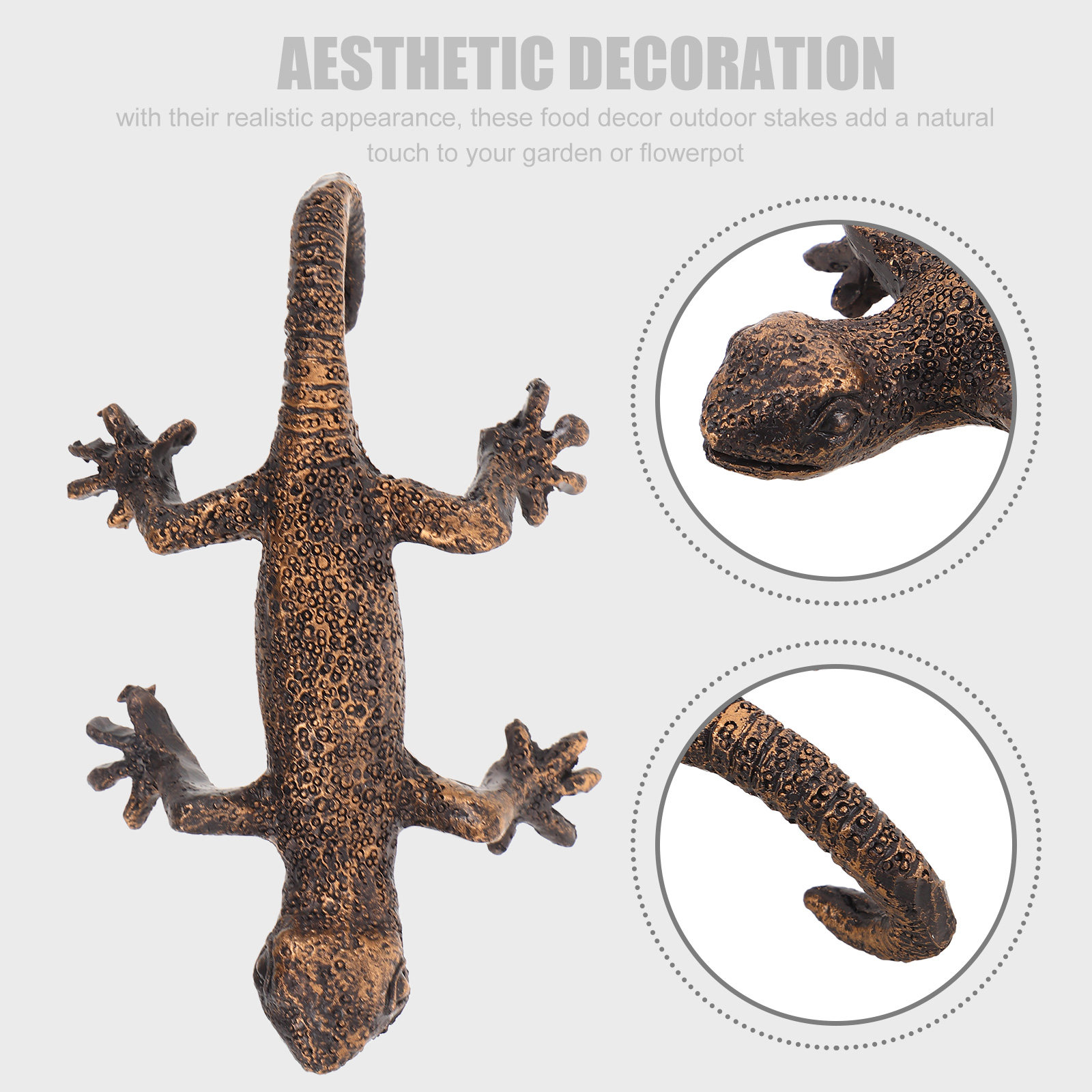 Gecko Wall Hanging Garden Deco – Resin Art And Decor recenzja i cena