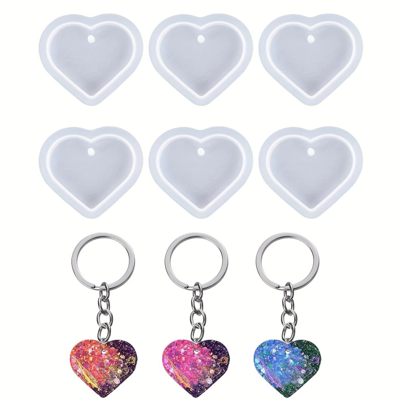 6Heart-shaped resin mold set,  – Resin Art Heart recenzja i cena