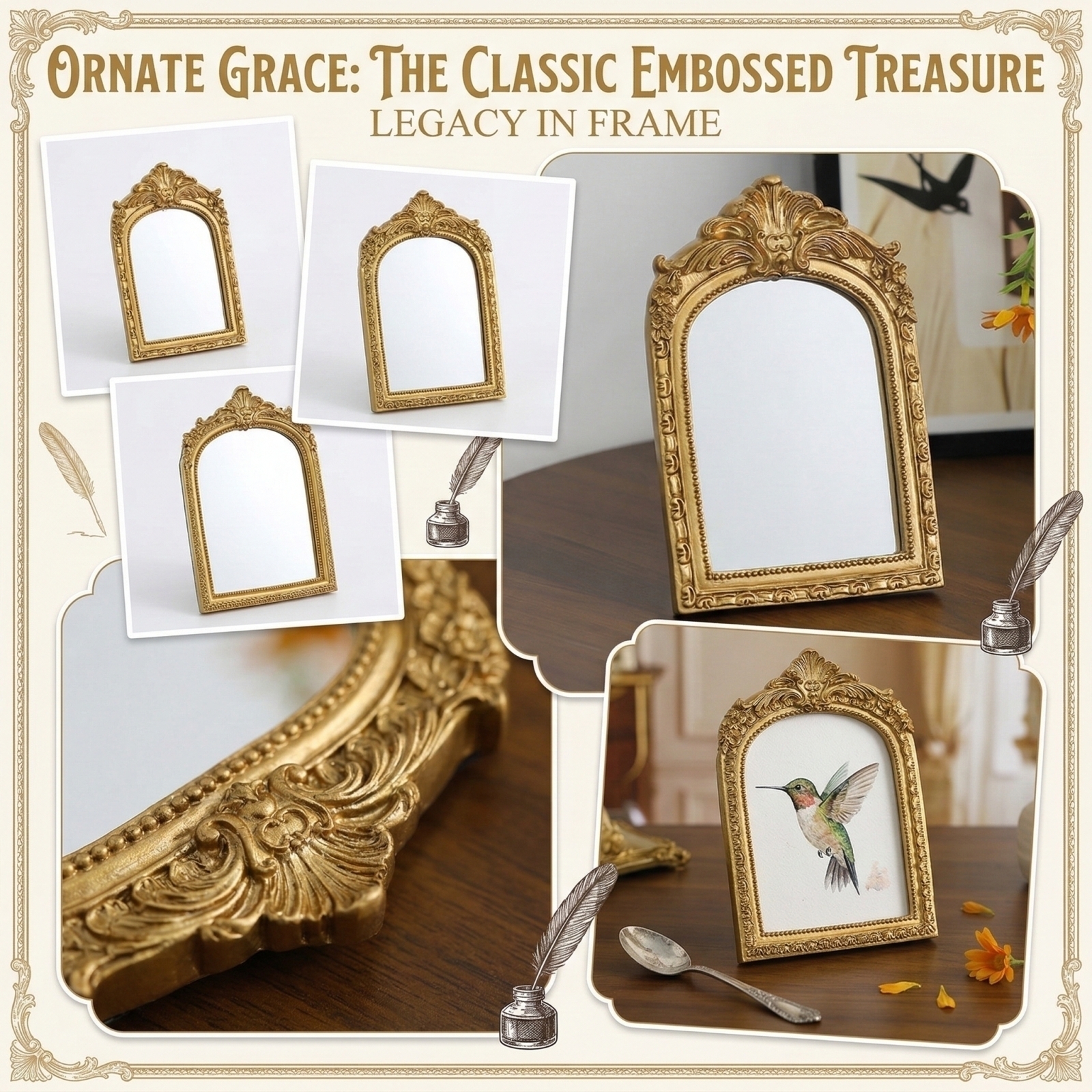 French Vintage Resin Photo Fra – Resin Art Photo Frame recenzja i cena