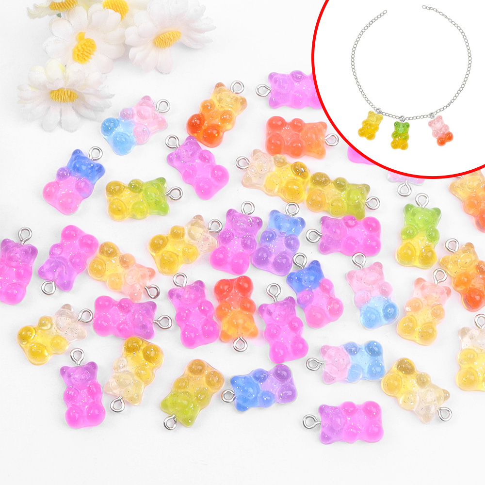 60pcs Dual Color Resin Bear Sh – Resin Art Accessories recenzja i cena