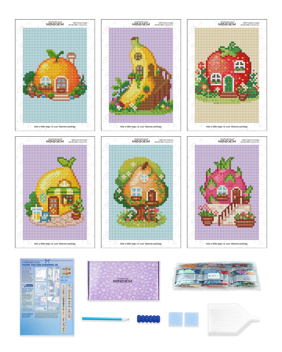 Forever Young Minigem 6PCS Fru – Resin Art Painting recenzja i cena