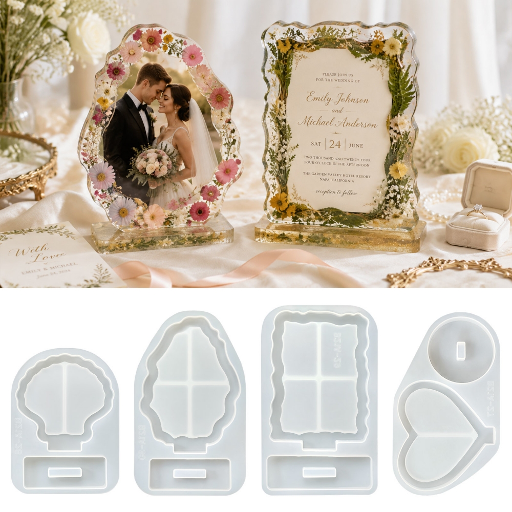 S0305 Love Heart Shell Photo F – Resin Art Photo Frame recenzja i cena
