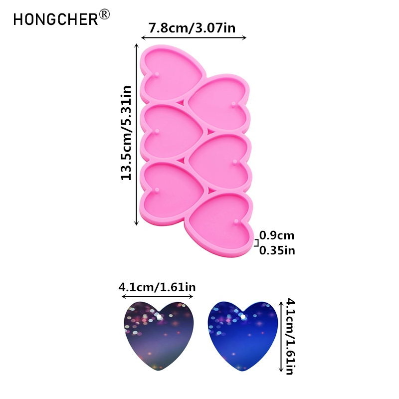 Shiny mirror love epoxy resin  – Resin Art Heart recenzja i cena
